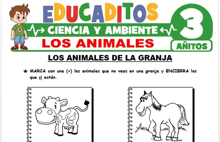 Los Animales para Niños de 3 Años » Educaditos.com
